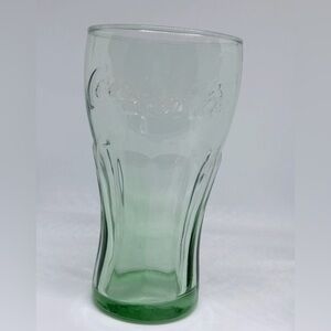 Rare Dark Green Coca-Cola Glass Embossed Bell Shape Heavy Base Retro